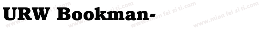 URW Bookman字体转换